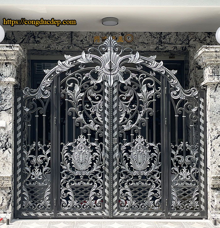 Mẫu cửa nhôm đúc 4 cánh đẹp